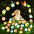 olcso LED szalagfények-húsvéti nyúl sárgarépa tojás csirke zsinór lámpák 2m 20 leds elemmel működik a húsvéti fesztiválhoz kert kerti terasz esküvői party beltéri kültéri dekoráció