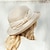 זול כובע מסיבות-כובעים קש סיבים סינתטיים כובע קש כובע שמש חתונה מסיבת תה אלגנטית חתונה עם חרוזים שחבור כיסוי ראש כיסוי ראש