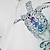 preiswerte Poloshirts für Herren-Schildkröte Herren Resort 3D Bedruckt Poloshirt Waffel-Poloshirt Festtage Urlaub Strand Waffelstoff Kurzarm Umlegekragen Polo-Shirts Weiß Blau Sommer S M L Mikro-elastisch Revers-Polo