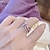 cheap Rings-Valentine&#039;s Day Exquisite Ring Silver Plated Cute Bow Knot Design Paved Shining Zircon Perfect Birthday Gift For Female Match Daily Outfits