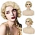levne Kostýmová paruka-blond krátké kudrnaté paruky pro ženy paruka na prstech z 20. let 20. století syntetická tepelně odolná vintage cosplay kostýmní paruka do vlasů