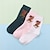 cheap Socks-3 Pairs Women&#039;s Crew Socks Holiday Cotton Casual Vintage Retro Casual Sports Socks
