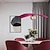 billige Ring &amp; Rund Design-led pendel varm lys farve rundt design pendel stof moderne nordisk stil pendel lamper spisestue soveværelse pendel 110-240v