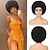 billiga Kostymperuk-peruk 70-tal afro peruker för svarta kvinnor afro puff peruker studsiga och mjuka naturliga helperuker för daglig fest cosplay kostym