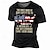 voordelige 3D-T-shirts voor heren-Grafisch Amerikaanse vlag Soldier Dagelijks Casual Street Style Voor heren 3D-afdrukken T-shirt Buitensporten Feestdagen Uitgaan T-shirt Zwart Wit Blozend Roze Korte mouw Strakke ronde hals Overhemd