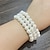 preiswerte Tragbare Accessoires-Braut Perlenarmband Halskette Ohrring Ring Handtasche Schmuckset mit 6 Diamanten für Damen