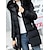 cheap Women&#039;s Puffer&amp;Parka-Women&#039;s Winter Coat Coat Valentine&#039;s Day Street Daily Wear Fall Winter Regular Coat Regular Fit Warm Breathable Stylish Casual Street Style Jacket Long Sleeve Plain with Pockets Fur Collar Black