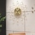 cheap Metal Wall Decor-Large Wall Clock Floral Metal Decorative Silent Non-Ticking Big Clocks Modern Home Decorations for Living RoomBedroomDining Room Office