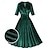 halpa Historialliset ja vintage-asut-Retro / vintage 1950-luku Vintage mekko Coctail-asu Swing -mekko Flare mekko Naisten Yhtenäinen väri Naamiaiset Juhlat Leninki
