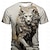 Χαμηλού Κόστους Ανδρικά 3D T-shirts-Γραφική Ζώο Λιοντάρι Υψηλής Ποιότητας Καθημερινό Υποκουλτούρα Ανδρικά 3D εκτύπωση Μπλουζάκι Υπαίθρια Αθλήματα Αργίες Εξόδου Κοντομάνικη μπλούζα Ανοικτό Καφέ Ανοικτό Βυσσινί Βυσσινί Κοντομάνικο