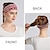 tanie Akcesoria do stylizacji włosów-Opaski na głowę boho dla kobiet modna szeroka opaska na głowę opaski do ćwiczeń jogi opaska na głowę akcesoria do włosów