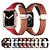 voordelige Apple Watch-bandjes-Leren koppeling Compatibel met: Apple Watch-horlogebandje 38mm 40mm 41mm 42mm 44mm 45mm 49mm Robuust Magnetische sluiting Luxe Echt leer Vervangende horlogeband voor iwatch Ultra 2 Series 9 8 7 SE 6