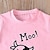 Χαμηλού Κόστους Τρισδιάστατες πιτζάμες για κορίτσια-τρισδιάστατο μπλουζάκι αγελάδων για κορίτσια &amp; σορτς πιτζάμα σετ ροζ κοντομάνικο 3d print καλοκαιρινή ενεργή μόδα χαριτωμένα πολυεστερικά παιδιά 3-12 ετών πλήρωμα λαιμόκοψη σπίτι αιτιατική κανονική