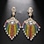 cheap Earrings-Women&#039;s Drop Earrings Tassel Fringe Precious Statement Imitation Diamond Earrings Jewelry Silver / Gold For Wedding Party 1 Pair