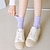 Недорогие носки9-6 пар женских носков для свадьбы, работы, отдыха, разноцветные, простые, повседневные, милые спортивные в стиле Лолиты