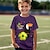 ieftine tricouri 3d pentru băieți-Carnaval Băieți 3D Fotbal Mască Tricou Cămașă Manșon scurt Tipărire 3D Vară Activ Sport Modă Poliester Copii 3-12 ani Stil Nautic În aer liber Casual Zilnic Fit regulat