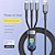 Недорогие Аксессуары для телефона-набор зарядного кабеля и органайзера для кабеля, сверхбыстрый зарядный кабель мощностью 100 Вт, плетеный кабель для передачи данных 3 в 1 для xiaomi huawei 6a, кабель быстрой зарядки, поддержка