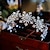 abordables Tiaras y Corona-Diadema con forma de copo de nieve, tocado elegante, aro para la cabeza simple, accesorios para el cabello de boda, joyería