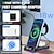 cheap Wireless Chargers-Multifunctional Portable Desktop 5-in-1 Wireless Charger Foldable Vertical Fast Charge