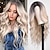 cheap Costume Wigs-Long Ombre Green Wavy Wig for Women 26 Inch Middle Part Curly Wig Natural Looking Synthetic Heat Resistant Fiber Wig for Daily Party Use St.Patrick&#039;s Day Wigs