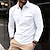 cheap Classic Polo-Men&#039;s Polo Shirt Golf Shirt Casual Holiday Lapel Classic Long Sleeve Fashion Basic Plain Solid / Plain Color Button Summer Regular Fit claret Light Gray Dark-Gray Black White Pink Polo Shirt