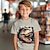 preiswerte Oberteile-Jungen 3D Dinosaurier T-Shirt Hemden Kurzarm 3D-Druck Sommer Aktiv Sport Modisch Polyester kinderkleidung 3-12 Jahre Rundhalsausschnitt Outdoor Casual Täglich Regular Fit