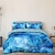 billige eksklusivt design-gradient blå fargemønster dynetrekk sett dynesett mykt 3-delt luksus sengetøysett i bomull hjemmeinnredning gave konge dronning full størrelse 3 deler sett