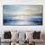 economico Quadri paesaggistici-dipinto a mano astratto oceano pittura a olio arte della parete spiaggia paesaggio marino tela strutturata pittura arte della parete dipinto a mano cielo blu nuvole pittura decorazione della casa su