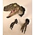 abordables Décorations murales-Mur de statue de vélociraptor, sculpture murale de tête de dinosaure, décor de buste de dinosaure