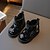baratos Botas Infantis-Para Meninos Para Meninas Botas Sapatos Meias Botas de Neve Couro Ecológico Prova-de-Água Portátil Calçados Escolares Crianças Maiores (7 anos +) Crianças (4 a 7 anos) Primeira infância (2 a 4 anos)