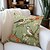 abordables estilo floral y plantas-1 funda de almohada de doble cara con diseño floral de pájaro, funda de cojín cuadrada decorativa suave, funda de almohada para dormitorio, sala de estar, sofá, silla