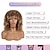 economico Parrucche da festa-Parrucche ricce per donne nere 14 pollici parrucche afro ricce morbide con frangia parrucche ricce miste in tinta biondo marrone parrucche ricce complete per uso quotidiano parrucche di Halloween
