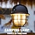 זול פנסים ואורות קמפינג-מנורת קמפינג רטרו חיצונית מסוג C נטענת נברשת ניידת ניתנת לעמעום במגוון צבעים אור חם