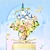 levne Stavební hračky-dárky ke dni žen kreativní květinový hrad závěsná zahradní hrací skříňka s led světly model stavebnice moc cihly dekorace hračky valentýnský dárek dárky ke dni matek pro maminku