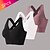cheap Multipack-Multi Packs 3pcs Women&#039;s White Bra Zipper Open Back Solid Color Yoga Athletic Nylon Summer