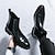 Χαμηλού Κόστους Ανδρικές Μπότες-Ανδρικά Γυναικεία Μπότες Μπότες Τσέλσι Casual Μπότες Μπότες μόδας Κλασσικό Καθημερινό Βρετανικό Καθημερινά Γραφείο &amp; Καριέρα PU Αυξανόμενο Ύψος Άνετο Αντιολισθητικό Μποτίνια Μοκασίνια Μαύρο Καφέ