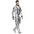 preiswerte Karriere &amp; Beruf-Kostüme-Astronauten-Cosplay-Kostüm für Erwachsene, Herren, Damen, Polyester, Maskerade-Trikot/Einteiler, Hut mit Kostüm-Perücken