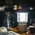 billige Lommelygter og campinglys-udendørs bluetooth højttalere v5.1 tyngdekraftssensor led camping lanterne ip65 led dæmpbar 10w flamme atmosfære roterbare lys trådløs bærbar højttaler med krog