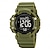 זול שעונים דיגיטלים-SKMEI גברים שעון דיגיטלי חוץ ספורטיבי אופנתי שעון יד זורח שעון עצר Alarm Clock LCD TPU שעון