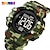 お買い得  デジタル腕時計-SKMEI 男性 デジタルウォッチ 屋外 スポーツ ファッション 腕時計 光る ストップウォッチ 目覚まし時計 LCD TPU 腕時計