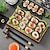 preiswerte Wohnkultur-Sushi-Herstellungsset, Sushi-Set mit Sushi-Matte, Sushi-Roller, Sushi-Maker, Bambus-Sushi-Rollmatte, DIY-Sushi-Set, einfaches und unterhaltsames Sushi-Werkzeug für zu Hause, Sushi-Rollen