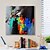 olcso Absztrakt festmények-kézzel festett absztrakt színes modern fali művészet vászonfestmény dekoratív festmény nappali lakberendezéshez feszített keret felakasztható
