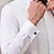 baratos Camisas masculinas de negócios-Homens Camisa Social camisa de botão Preto Branco Manga Longa Tecido Lapela Primavera &amp; Outono Casamento Festa Roupa Pregas