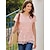 cheap Basic Women&#039;s Tops-Women&#039;s Going Out Tops Blouse Cotton Plain Casual Lace White Short Sleeve Vacation Vintage Fashion Round Neck Summer Spring