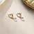 cheap Earrings-Drop Earrings Earrings Geometrical Heart Vintage Stylish Simple Luxury Sweet Earrings Jewelry Gold For Wedding Party Valentine&#039;s Day 1 Pair