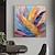 cheap Oil Paintings-Large Wall Art Hand painted bstract Colorful Feather Oil Painting on Canvas handmade  Minimalist Textured Acrylic Painting Custom painting for Living Room Decor Gift