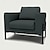 billige IKEA Dækker-koarp lænestol betræk 100% bomuld twill regular fit med armlæn maskinvaskbar ikea koarp
