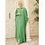 お買い得  アラビアイスラム-女性用 ドレス アバヤ カフンワンピース ドバイ イスラム教 アラビア語 アラビア語 イスラム教徒 ラマダン 純色 成人 ドレス