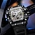 voordelige Mechanische Horloges-Onola heren mechanisch horloge buitensport mode casual automatische zelfopwindende lichtgevende kalender waterdicht siliconengel horloge