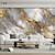 abordables Fondo de pantalla abstracto y de mármol-Papel pintado de mármol de oro blanco, mural de pared, adhesivo para revestimiento de pared, adhesivo extraíble de PVC/vinilo, autoadhesivo/adhesivo necesario para decoración de pared para sala de